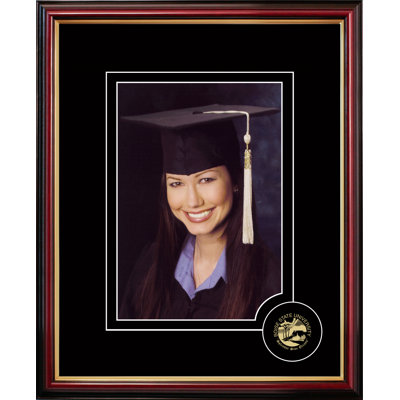 Cadre photo en forme de diplômé de l’université state Boise