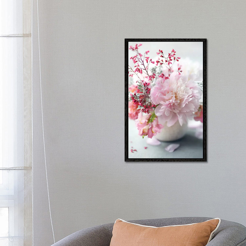 Morning Bliss 1 Piece Wall Art on Canvas, 66.04 cm H x 45.72 cm W, Black Floater Frame