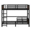 Metal Separable Bunk Beds With Raised Security Fence-1418639591