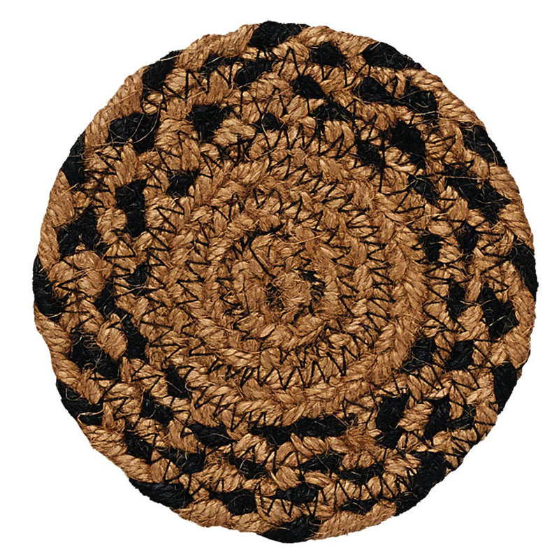 Tapis Fredrikk, Noir / beige