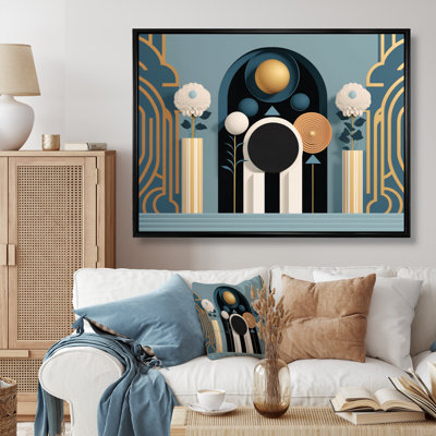 «Graphic Bliss Abstract Futuristic Architecture» sur impression sur toile