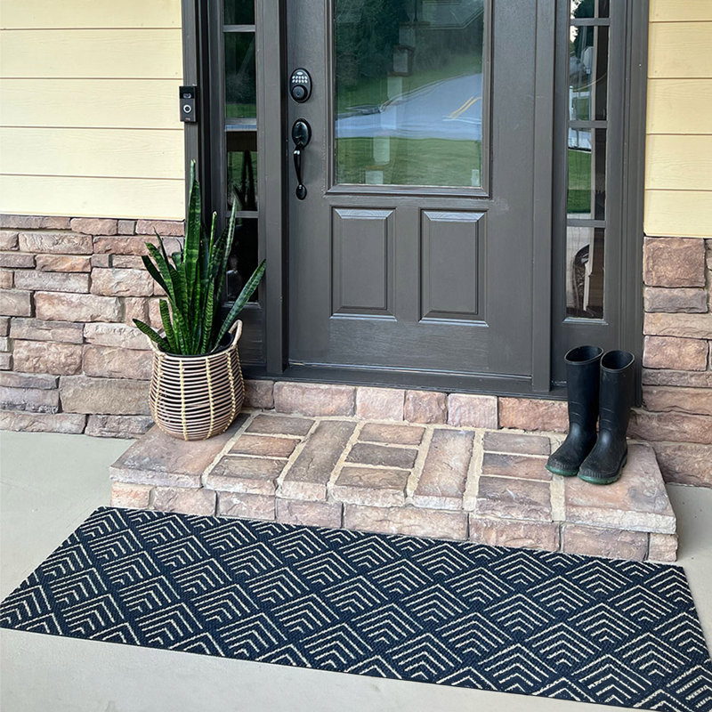 Neighburly Due North Non-Slip Indoor Outdoor Doormat, 21.75" W x 72" L