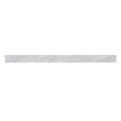 Dosseret de salle de bain 60 po en marbre de culture blanc Carrara