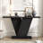 Mirod Console Table With Natural Wood Veneer,V-Base Design For Classic Versatility ,Perfect For Displaying Your Favorite Items, Easy Assembly-114230526