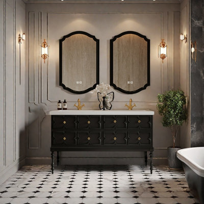 French retro bathroom cabinet