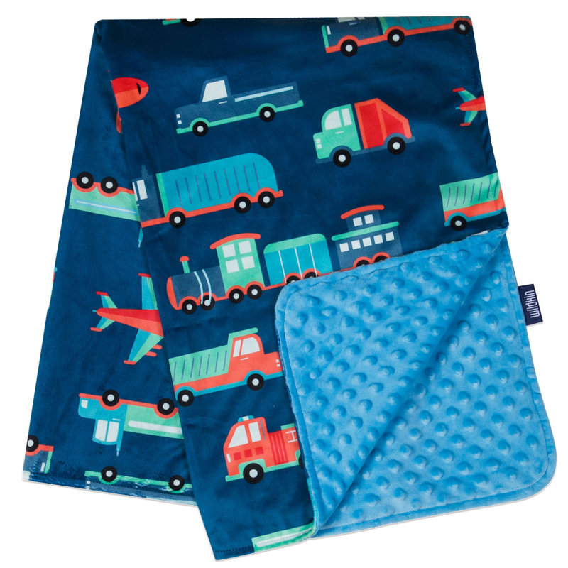 Couverture pour bébé Wildkin Plush - Confort moelleux et confortable, Transports