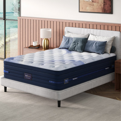 13" Full Firm Pressure Relieving Cooling Hybrid Mattress With Instant Touch Cooling Fabric, 360° Airflow Circulation & Air Boost Comfort Foam