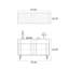 Commode d'appoint moderne de style minimaliste rétro