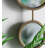 Iron Frame Vertical Round Mirror
