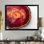 Cristaux de rubis et glissade sur bois Energy III - décoration murale en toile florale