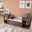 Banc de rangement pour chaussures de 77,5 po de largeur avec coussin pour vestibule / couloir / vestibule / salon-1551152548
