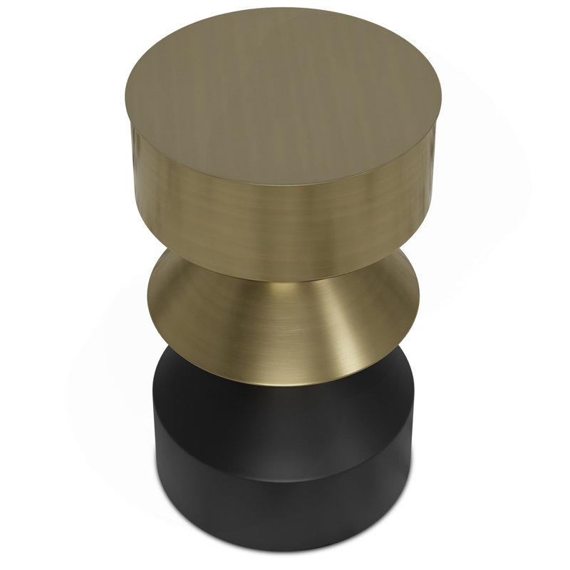 Side Table - Black / Brass
