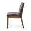 Ensemble de 4 chaises d'appoint rembourrées en similicuir 