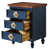 Bleu antique / noyer est en rupture de stock