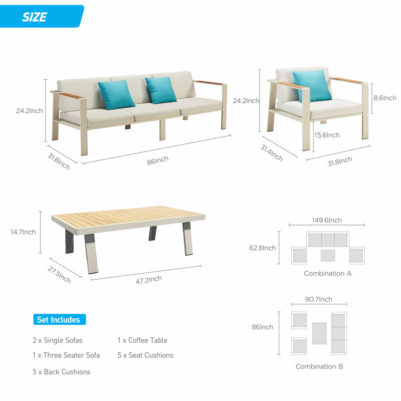 Nofi Outdoor 4 - Piece Conversation Set