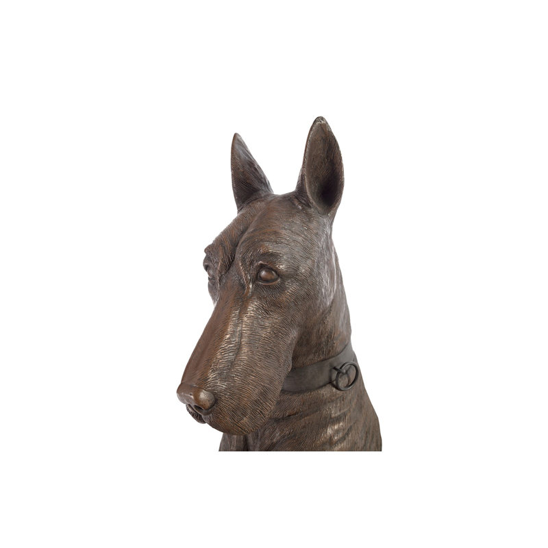 Great Dane Statue, Right, Bronze