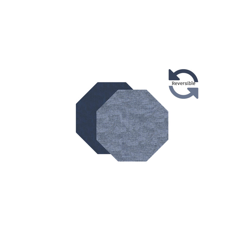 Napperon 15 "Tymell, Bleu / bleu marine