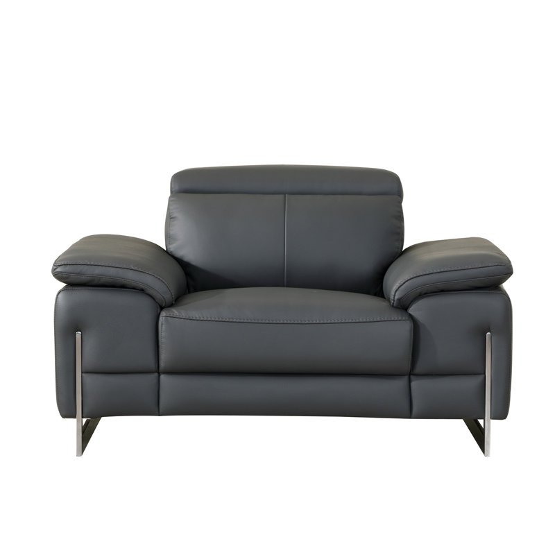 Fauteuil en cuir italien Global United