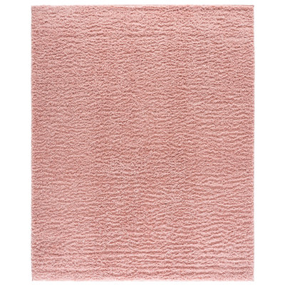 Brusch Solid Color Machine Woven Polyester Area Rug in Green