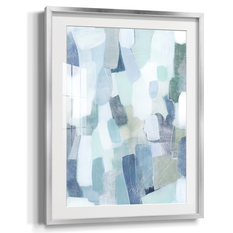 «Dusky Gale II», reproduction encadrée, Papier avec cadre argenté, Blanc