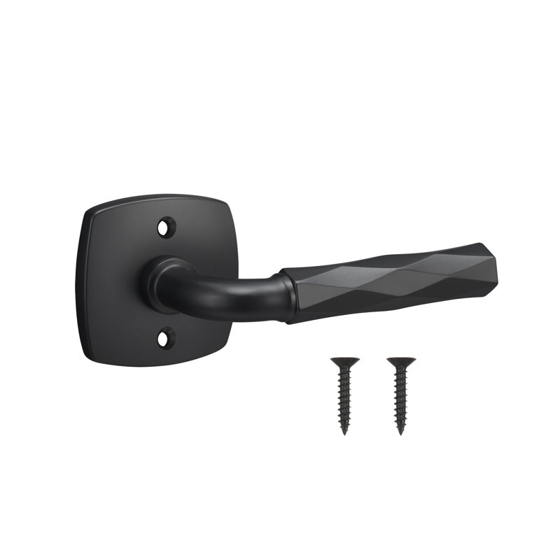 Fausse rosette Forma en noir mat, Grip Vertex en noir mat, Noir mat / noir