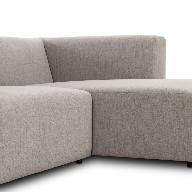 Lawndale Chaise Sectional, Napa Sandstone Polyester, Right Hand Facing