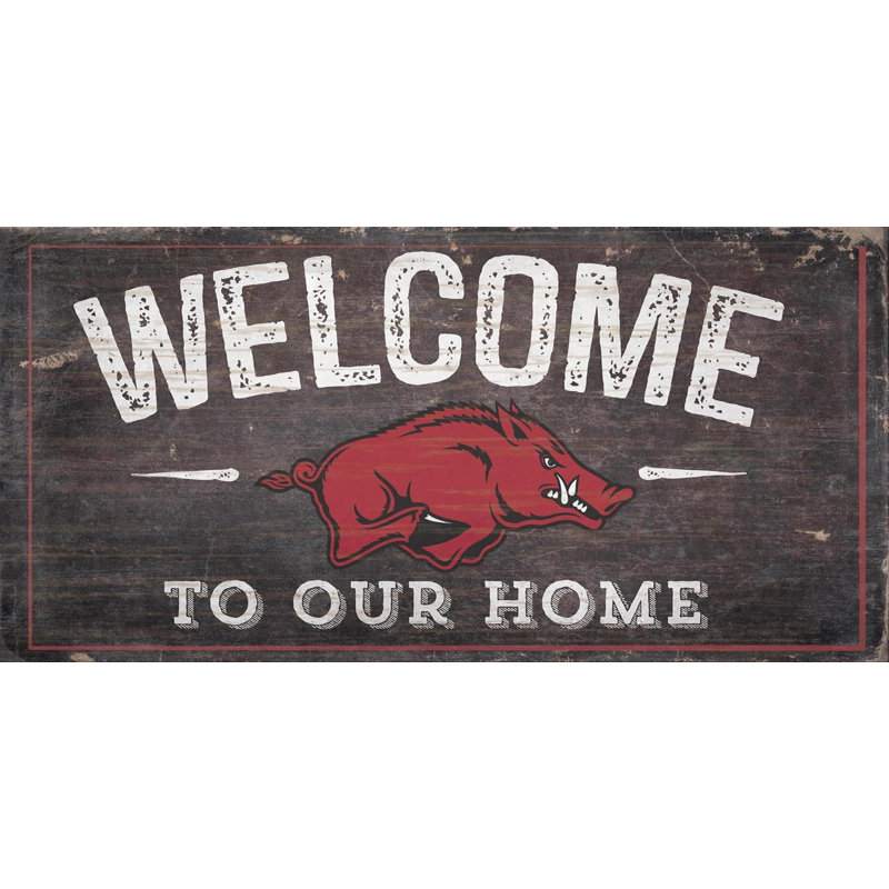 Décoration murale ncaa welcome, Hogs de l'Université de l'Arkansas