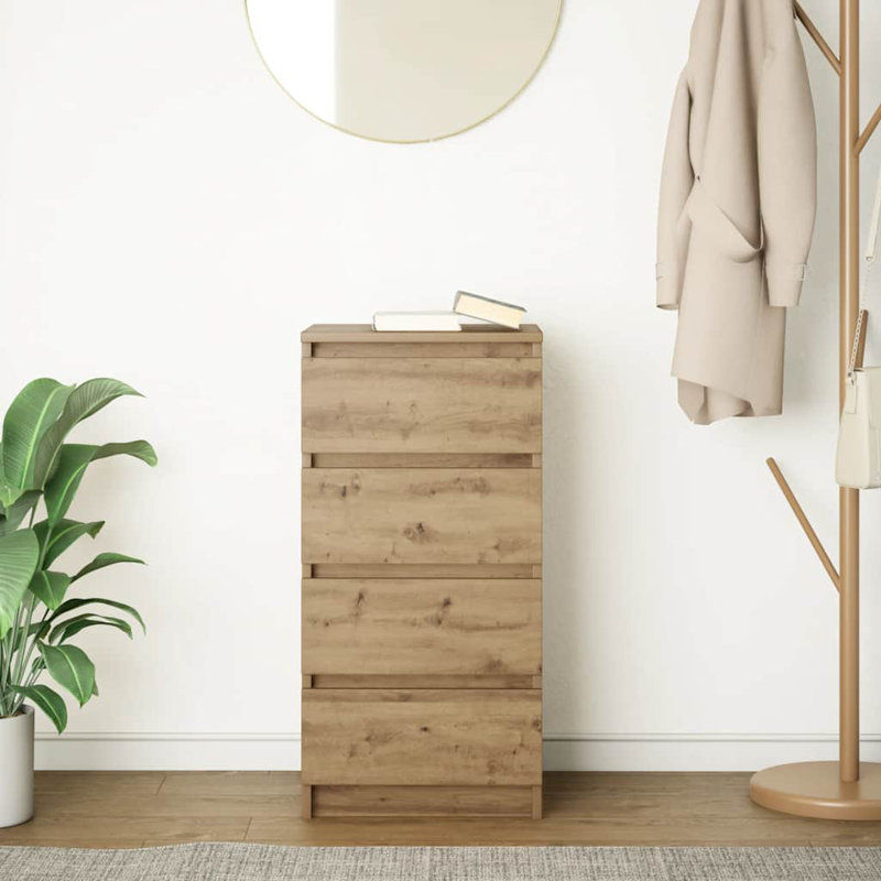 Sideboard 37.5X35x76 Cm Engineered Wood, Artisan Oak