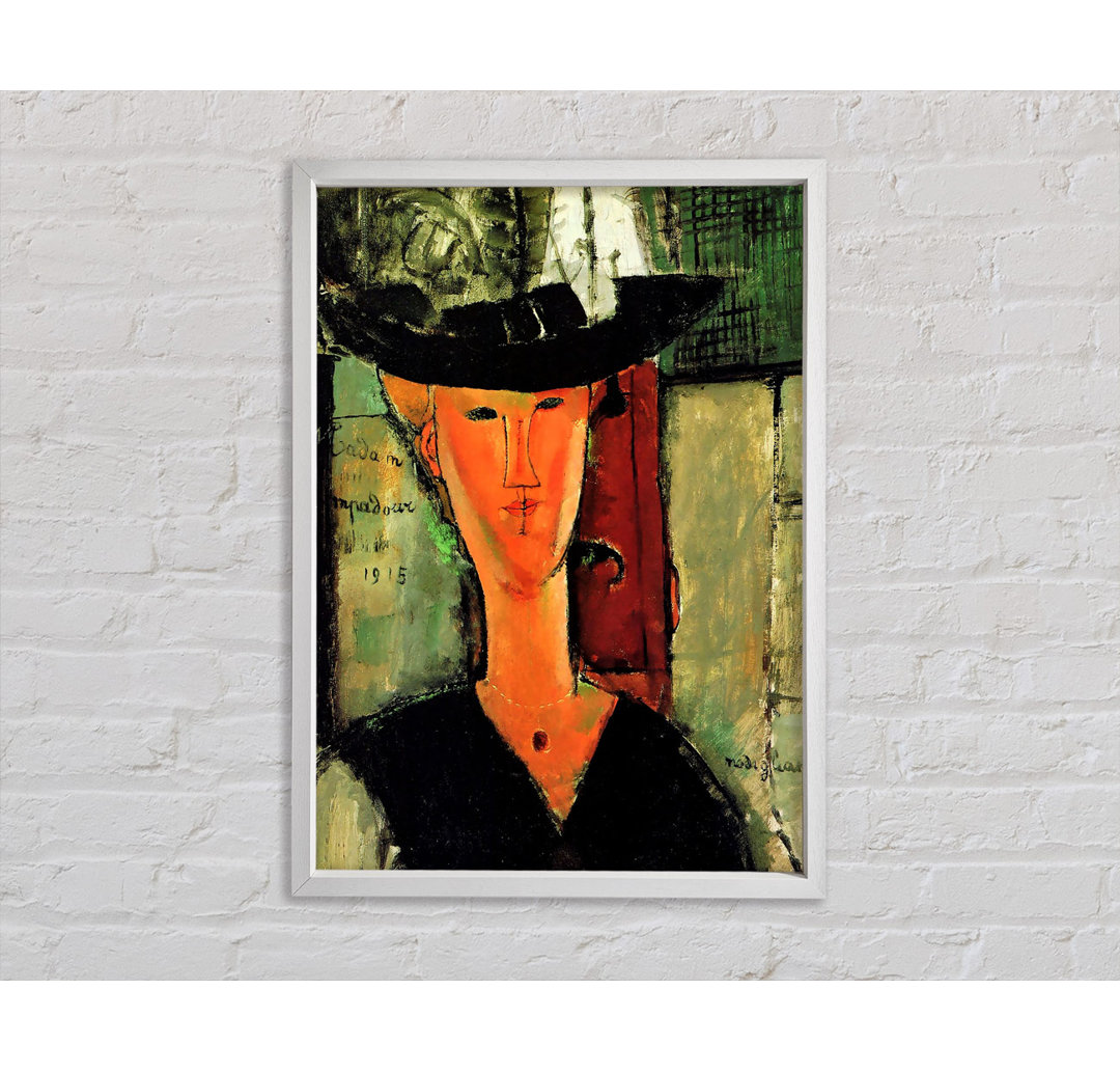 Modigliani Madame Pompadour - Einzelner Bilderrahmen Kunstdrucke auf Leinwand