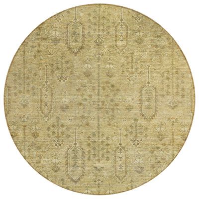 Tapis rond 8 po taupe