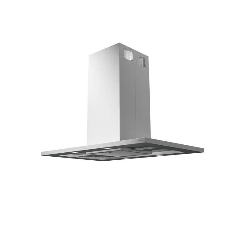 Core 36" 600 CFM Convertible Island Range Hood in Stainless Steel with Nightlight