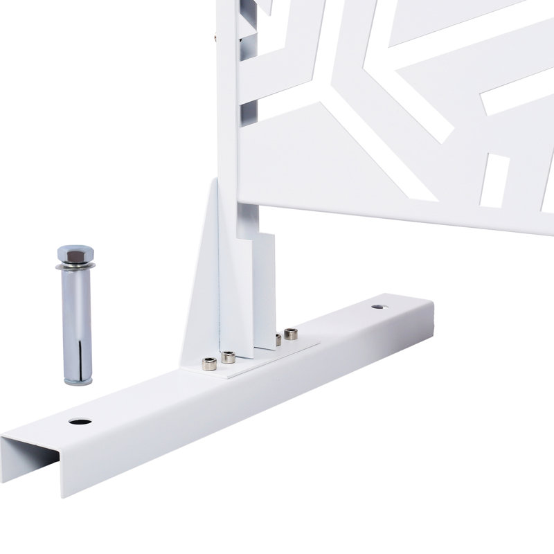 Écrans d'intimité l 76 po H48 po, Blanc