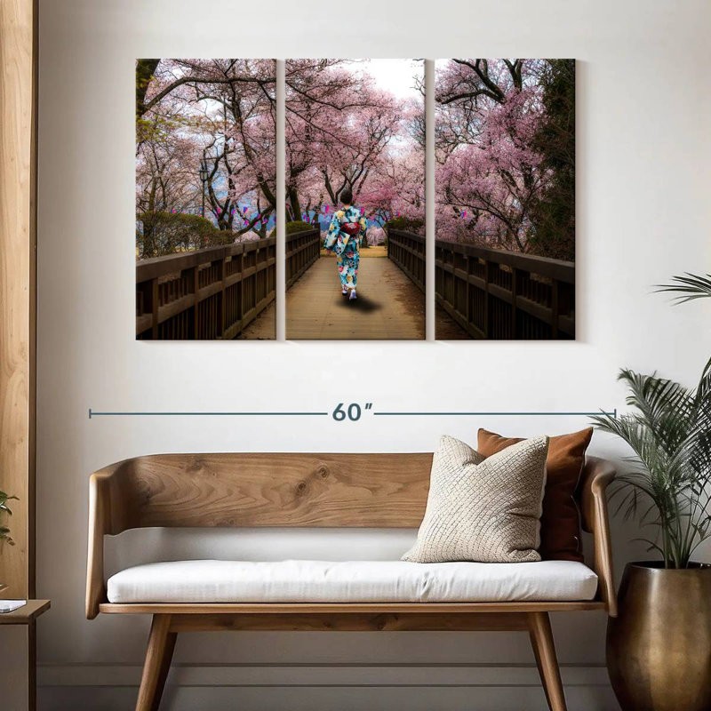 Leisha Sakura Park Stroll, 32" H x 50" W