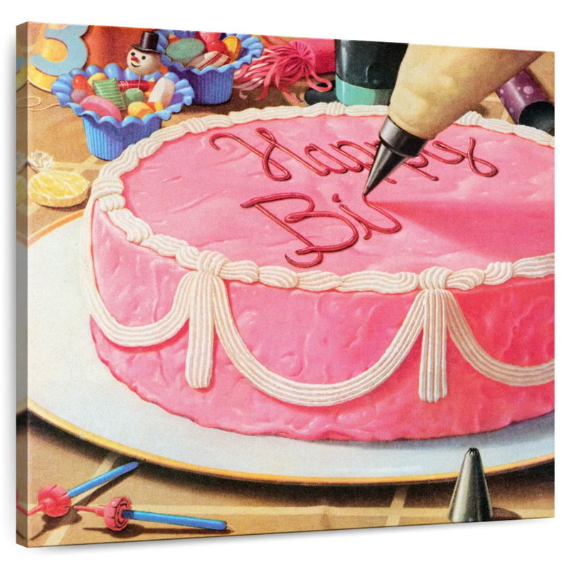 Yarlin Birthday Cake, 16" H x 16" W