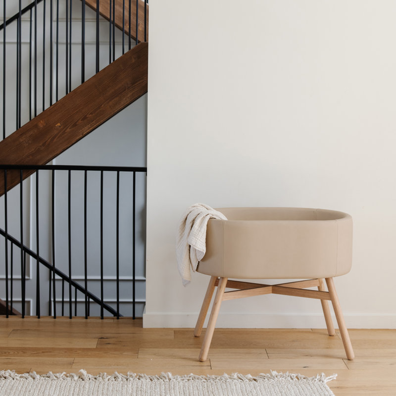 babyletto x GATHRE Capsule Bassinet, Beige