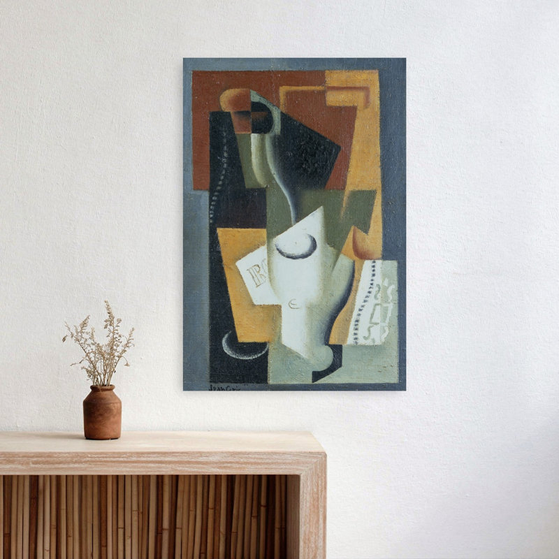 Nature morte, 1919, estampe d'art mural abstrait contemporain, 24" H x 16" W