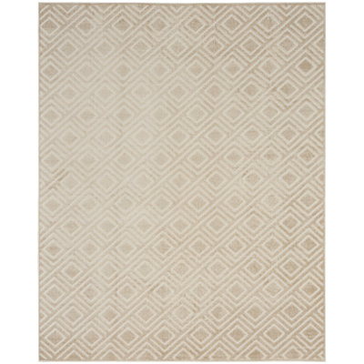Tapis d'intérieur moderne Ebern Designs Garp Beige