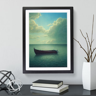 Boat Under the Clouds - Wall Art