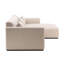 Brooklyn Polyester Upholstered Chaise Sectional, Mohair Cream-899489234