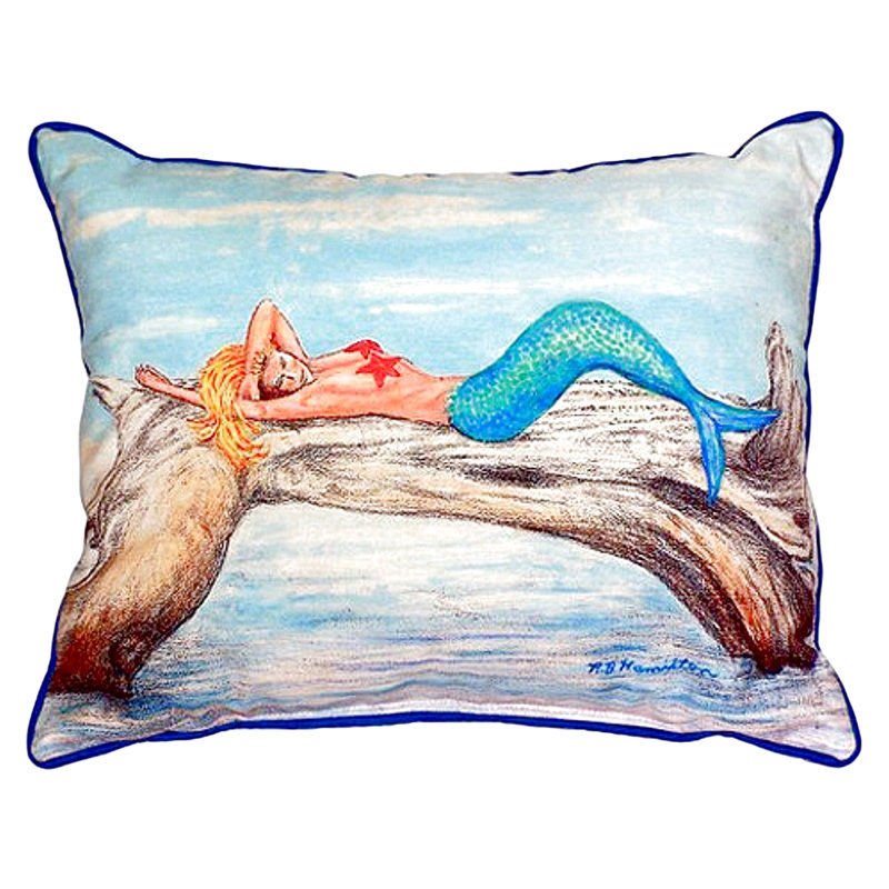 Coussin décoratif intérieur / extérieur Mermaid, 11 x 14 cm