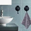 Crochets de douche à ventouse robustes pour salle de bain - installation sans dommages, adhérence forte, crochets réutilisables pour serviettes et décorations-114491715