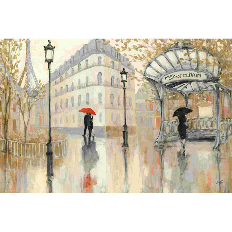 Au métro, H 20 po x l 30 po, Non, Toile tendue