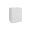 Meuble-lavabo flottant en résine, conception murale compacte avec armoire à une porte, blanc-1341320032