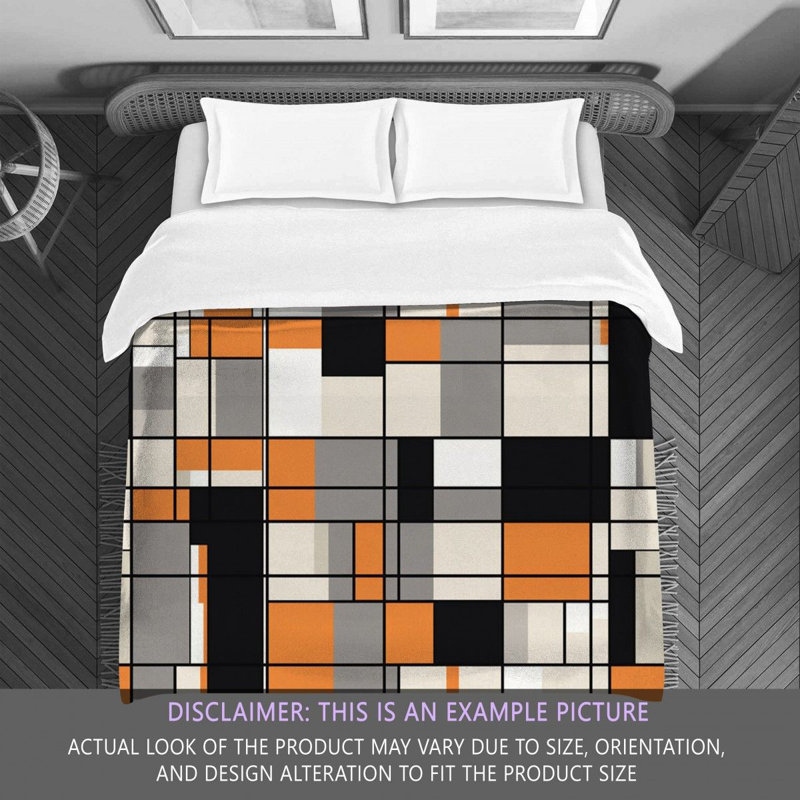 Mondrian Machine Printed Comforter, Twin
