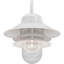Lanterne murale d'extérieur en polypropylène blanc 1 lumière avec lentille prismatique-11800984