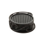 Jessica Stainless Steel Round 1 Piece Coaster Set With Holder