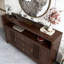 Table de buffet style nouvelle porte grillagée de style chinois