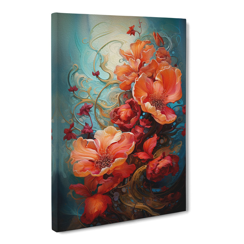Floral Abstract - Print, 76cm H x 50cm W x 3cm D