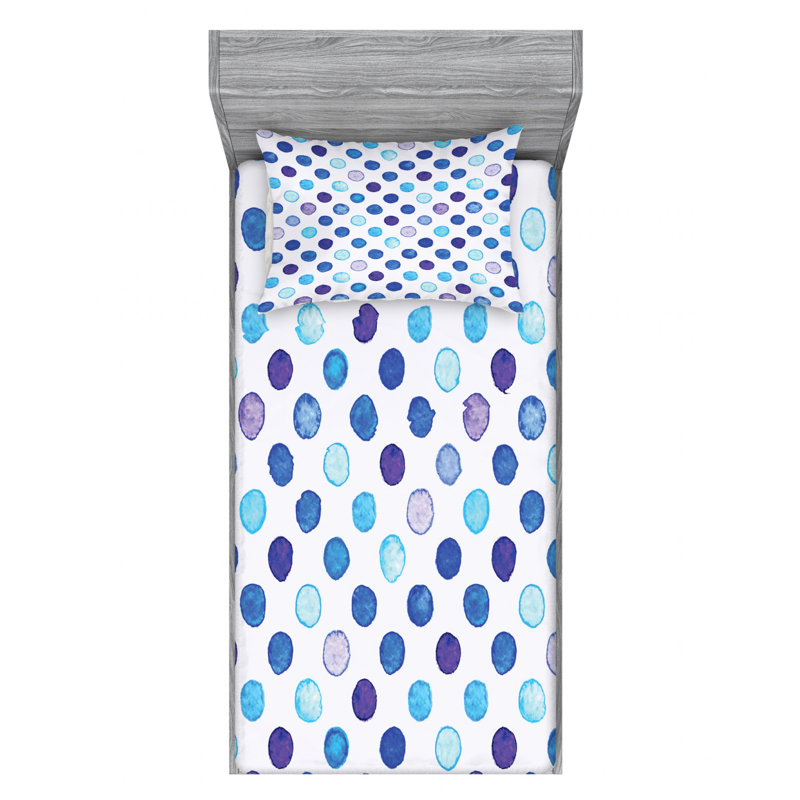 Microfiber Polka Dots Sheet Set