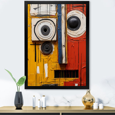 Soulèvement cubique robot jaune et rouge
